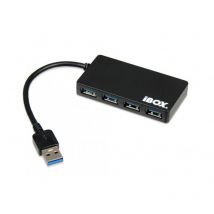iBOX IUH3F56 - USB 3.0 (3.1 Gen 1) Type-A - USB 3.2 Gen 1 (3.1 Gen 1) Type-A - 5000 Mbit/s - Noir - 0,15 m - CC