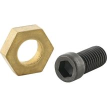 Spannklemme Exzenter für Spannvorrichtung M10 – Messing – Spannkraft 9 kN – Gewinde-Ø 10 mm – Gewindelänge 20 mm