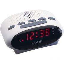 Ices Radiowecker ICR-210 Weiss – Lichtwecker – 8711902033684 – 210g – 20cm – 10cm – 15cm
