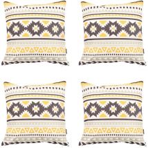icon Coussins d'assise, Lot de 4, 43cm x 43cm, Coussins de Siège, Coussins d’intérieur et d’extérieur, Jaune