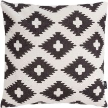 Coussins d'assise, 43 x 43cm, Coussins de Siège, Coussins d'intérieur et d'extérieur, Imprimé/Noir - Imprimé/Noir - Icon