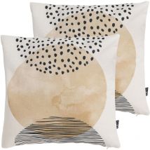 Icon Coussins d&#x27;assise, Lot de 2, 43cm x 43cm, Coussins de Siège, Coussins d&#x27;intérieur et d&#x27;extérieur, Imprimé/Multicolore