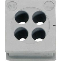Icotek Qt 4/6 Passacavo Ø (max.) 6 Mm Gomma Grigio 1 Pz.