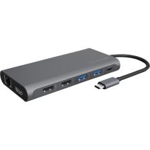 ICY BOX Dockingstation Notebook IcyBox USB-C - 3x Videoaschnittstel (IB-DK4050-CPD)