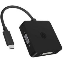 Icy Box - RaidSonic Adap usb-c to hdmi, dp, vga Or dvi (60900)