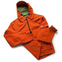 Veste de travail à capuche zippée iceberg - Rouge brique m