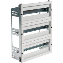 Chassis Modulaire 2 Rangées De 12 Modules Pour Armoire Polyester IDE Pol4030 Profondeur 200mm