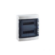 IDE - tableau électrique étanche 2 rangées de 18 modules IP65 - CDN36PT2F/RR