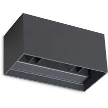 Ideal Lux - atom Applique Murale Extérieure Haut Bas led Intégrée 4 Lumières Anthracite 2100Lm 3000K IP54