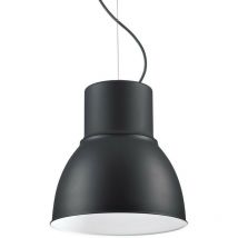 Breeze - Lámpara colgante de techo tipo domo para interior 1 luz Negro, E27 - Ideal Lux