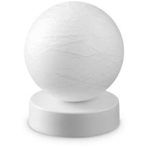 Carta Globe Tischlampe Weiß 10cm - Ideal Lux