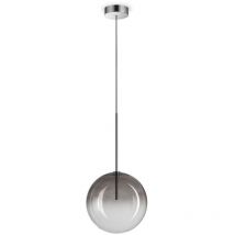 Equinoxe 25 cm Globe Pendelleuchte, Rauchgrau - Ideal Lux