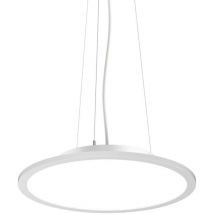 Ideal Lux FLY 45 cm integrierte LED-Pendel-Deckenleuchte Weiß, 3000 K, IP40