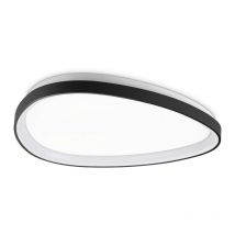 Ideal Lux Gemini 61cm LED Integrated LED Semi Flush Ceiling Light Black 2700K