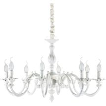 Ideal Lux - Justine - Lámpara colgante de 8 luces Blanco