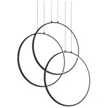 Led Decorative Integrated Pendant Light Black, 3000K - Ideal Lux
