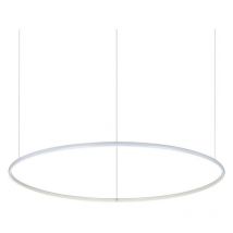 Led Decorative Round Integrated Pendant Light White, 3000K - Ideal Lux