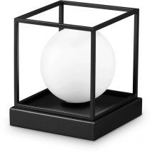 Lingotto Globe Table Lamp Black Small - Ideal Lux