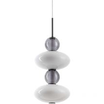 Ideal Lux - lumiere Plafón led Integrado Slim Colgante Negro 3350Lm 3000K