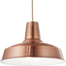 Ideal Lux - Moby - 1 Light Dome Ceiling Pendant Copper, E27