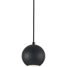 Mr - Indoor Globe Deckenpendelleuchte 1 Hellschwarz, GU10 - Ideal Lux