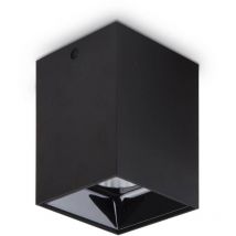 Nitro - led 1 Light Square Surface Mounted Downlight Schwarz - Ideal Lux
