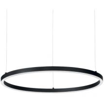Ideal Lux ORACLE - Lámpara colgante de techo circular LED integrada 1 luz negra 3000K