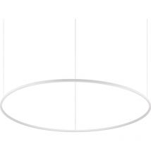 Ideal Lux - oracle slim 150 cm Ściemnialna 4000K Okrągła Zintegrowana Lampa Sufitowa led Wisząca Biała