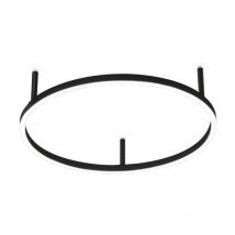 Ideal Lux - Oracle Slim 50cm Non Dim 2700K Round Integrated led Semi Flush Ceiling Light Black