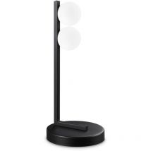 Ping pong 2-flammige Globe-Tischlampe, Schwarz, 500 lm, 3000 k - Ideal Lux