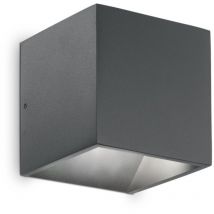 Ideal Lux RUBIK - Lámpara empotrable empotrable de pared LED integrada para exteriores 1 luz Antracita 3000K IP44