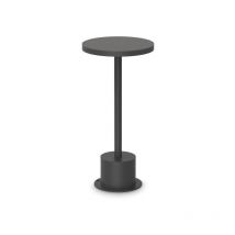 Ideal Lux Toffee Wide 25cm LED Outdoor Portable Lamp Black 3000K IP65