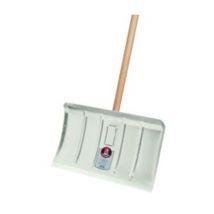 IDEAL Schneeräumer 350x450 Stahlblech m. Hartholzstiel o. Kante