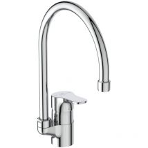 Cerabase, Miscelatore cucina monocomando da appoggio a bocca alta, BC844AA, Cromato - Ideal Standard