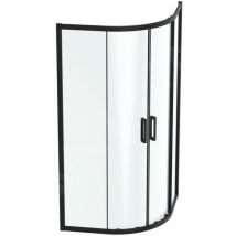 Ideal Standard - Connect 2 - Cabine de douche 1000x1000 mm, noir / verre clair K9252V3