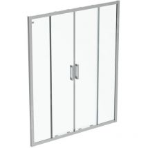 Connect 2 - Porte de douche coulissante, 4 pièces, 1.500 mm, silver bright/verre clair K9281EO - Ideal Standard