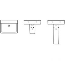 Connect Waschtisch, ohne Hahnloch, ohne Überlauf, - Ideal Standard