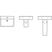 Ideal Standard - Connect Waschtisch, 1 Hahnloch, Ohne Überlauf,