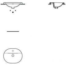 Connect Einbauwaschtisch, Oval, 1 Hahnloch, Mit - Ideal Standard
