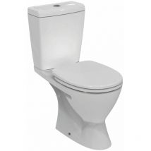 Eurovit+ Inodoro Completo - Alimentación Lateral - Alimentación Lateral - Desagüe: pared - ref: V002101 - Ideal Standard