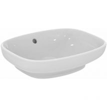 I.Life b - Lavabo da appoggio, 5x4 cm, con troppopieno, bianco T509201 - Ideal Standard