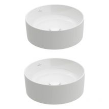 Villeroy&boch - Lot de deux vasques à poser rondes 40 x 40 villeroy et boch Collaro Blanc