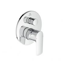 Mélangeur encastré pour baignoire/douche en laiton chromé Ideal Standard Connect Air - Con parte interna incasso