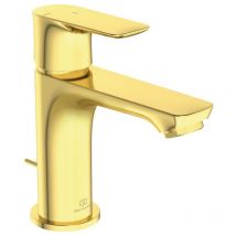Ideal Standard - Mitigeur lavabo Connect Air avec tirette et vidage Or