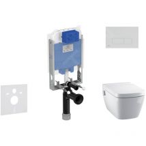 ProSys - Ensemble pour wc suspendu, wc japonais et abattant TECEone, Plaque de déclenchement Oleas M2, Rimless, - Ideal Standard