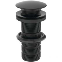 Ideal Standard - Zubehör - Ablaufgarnitur Click-Clack für Waschbecken ohne Überfall, schwarz E1483XG