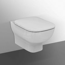 Esedra Vaso Sospeso, Scarico Orizzontale, Sedile Slim, Ceramica Bianco, Facile da Pulire - T278701 - Ideal Standard