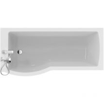 Ideal Standard - Tempo Arc P-Shaped Shower Bath with Front Panel and Screen 1700mm x 800mm Left Handed