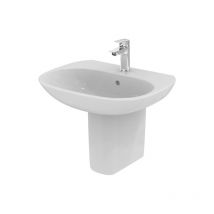 Ideal Standard - Tesi Basin and Semi Pedestal 500mm Wide 1 Tap Hole