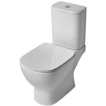 Ideal Standard - Tesi Close Coupled Toilet with 6/4 Litre Cistern - Slim Soft Close Seat and Cover